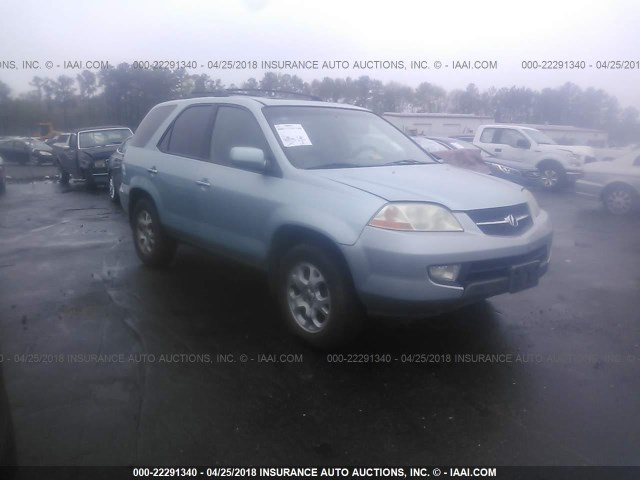 2HNYD18612H535580 - 2002 ACURA MDX TOURING BLUE photo 1