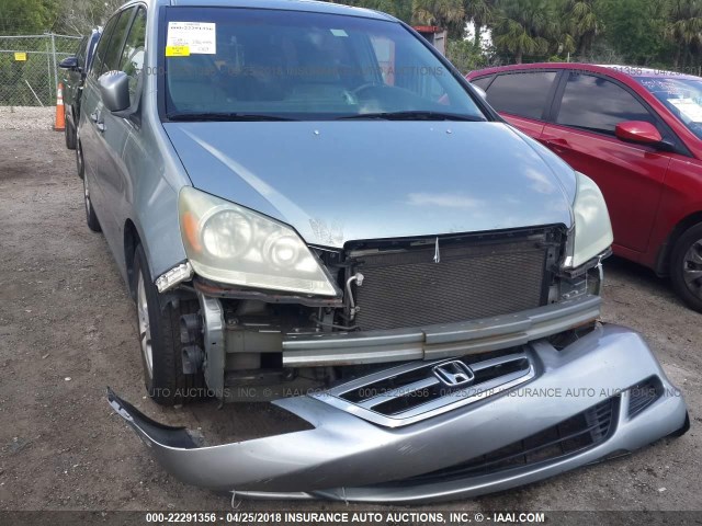 5FNRL38735B086995 - 2005 HONDA ODYSSEY EXL SILVER photo 6