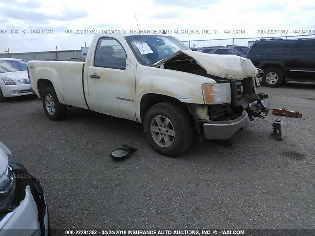 1GTEK14C38Z249460 - 2008 GMC SIERRA K1500 WHITE photo 1