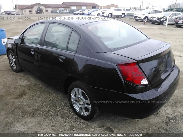 1G8AL52F04Z193692 - 2004 SATURN ION LEVEL 3 BLACK photo 3