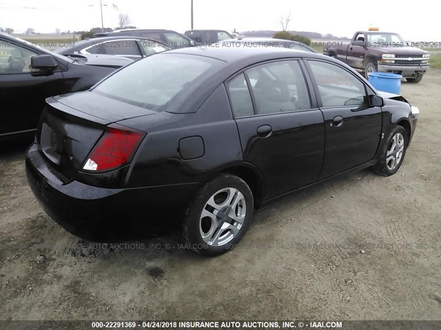 1G8AL52F04Z193692 - 2004 SATURN ION LEVEL 3 BLACK photo 4