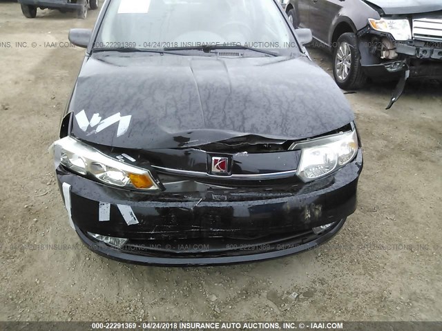 1G8AL52F04Z193692 - 2004 SATURN ION LEVEL 3 BLACK photo 6