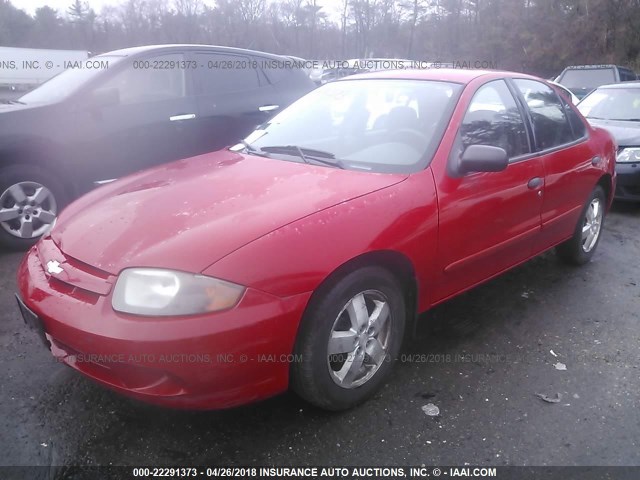 1G1JF52F447244970 - 2004 CHEVROLET CAVALIER LS RED photo 2