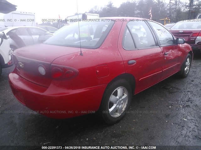 1G1JF52F447244970 - 2004 CHEVROLET CAVALIER LS RED photo 4