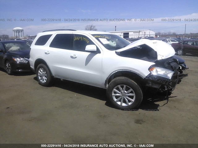 1C4RDJAG4FC938569 - 2015 DODGE DURANGO SXT WHITE photo 1