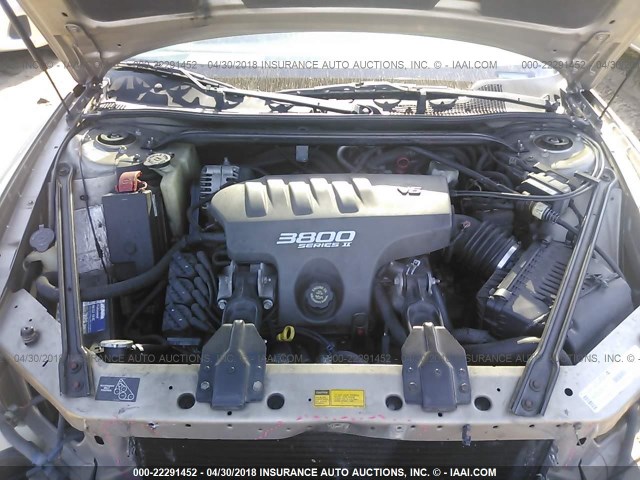 2G4WB55K011100368 - 2001 BUICK REGAL LS 金色 照片 10