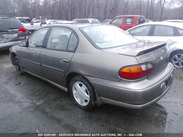 1G1NE52J6Y6226846 - 2000 CHEVROLET MALIBU LS 棕色 照片 3
