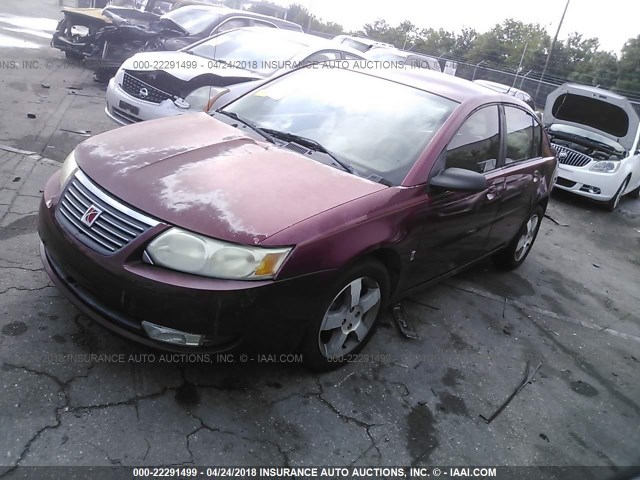 1G8AL55F36Z121979 - 2006 SATURN ION LEVEL 3 MAROON photo 2
