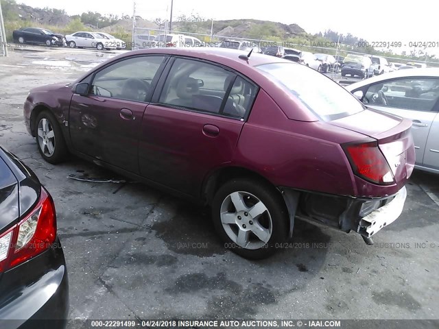 1G8AL55F36Z121979 - 2006 SATURN ION LEVEL 3 MAROON photo 3