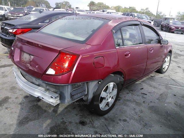 1G8AL55F36Z121979 - 2006 SATURN ION LEVEL 3 MAROON photo 4