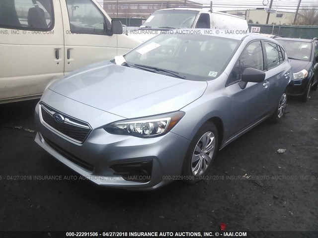 4S3GTAA69H3714377 - 2017 SUBARU IMPREZA SILVER photo 2