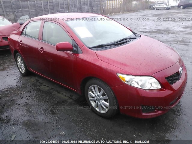 JTDBL40E99J007992 - 2009 TOYOTA COROLLA LE/XLE RED photo 1