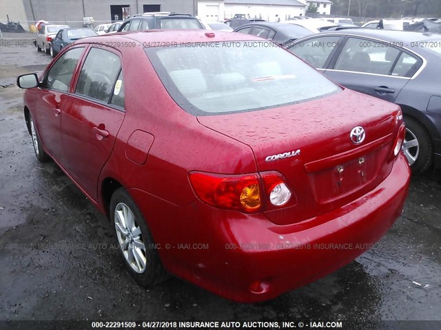 JTDBL40E99J007992 - 2009 TOYOTA COROLLA LE/XLE RED photo 4