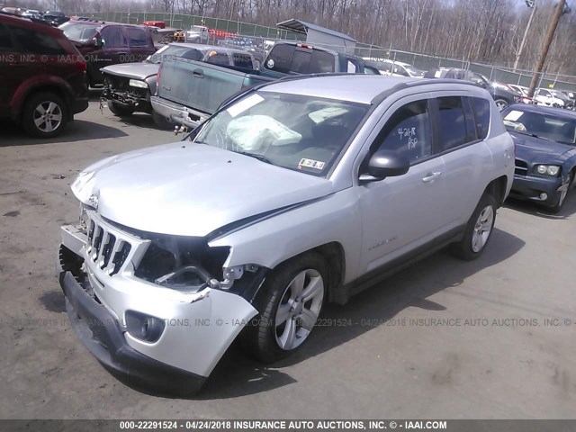 1C4NJDBB8CD633660 - 2012 JEEP COMPASS SPORT WHITE photo 2