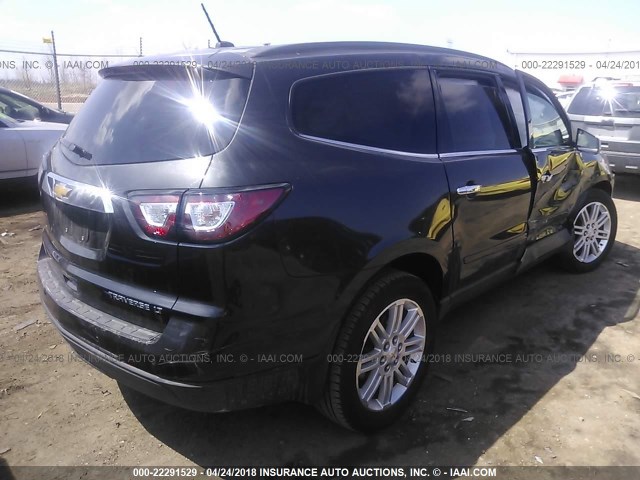 1GNKRGKD9FJ354536 - 2015 CHEVROLET TRAVERSE LT GRAY photo 4