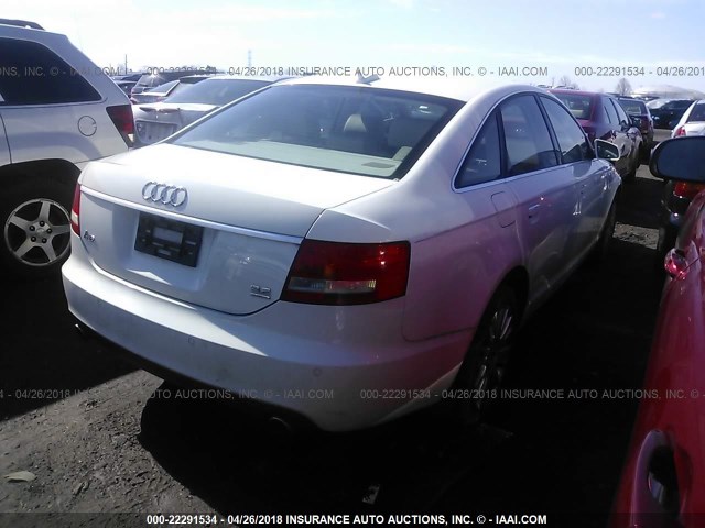 WAUDG74F66N024400 - 2006 AUDI A6 3.2 QUATTRO WHITE photo 4