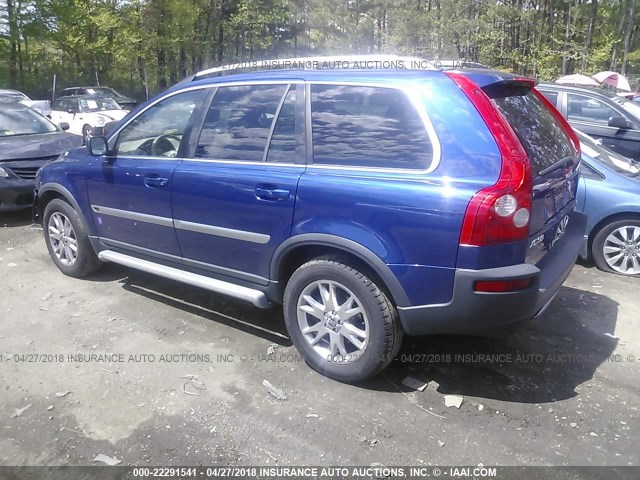 YV4CZ852661286786 - 2006 VOLVO XC90 V8 BLUE photo 3