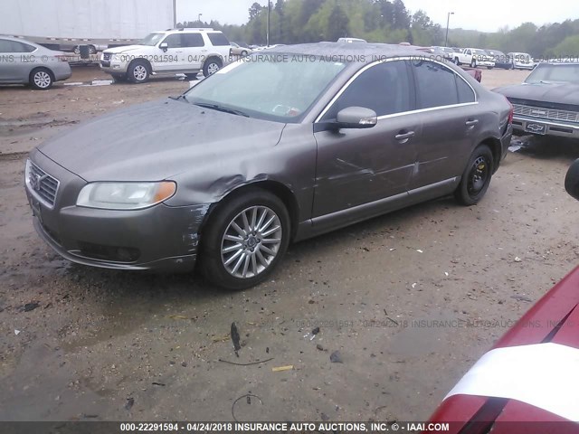 YV1AS982381058368 - 2008 VOLVO S80 3.2 GRAY photo 2