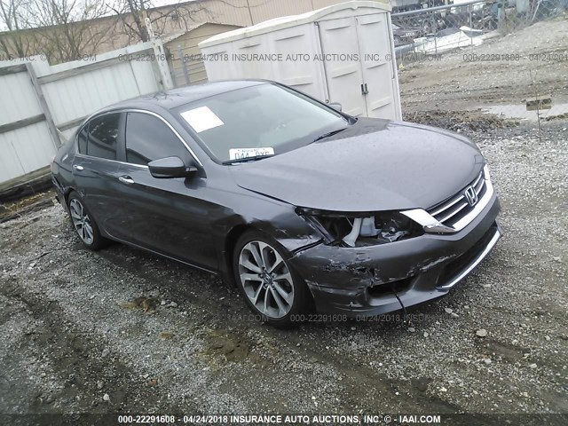 1HGCR2E5XEA009438 - 2014 HONDA ACCORD SPORT Сұр фото 1