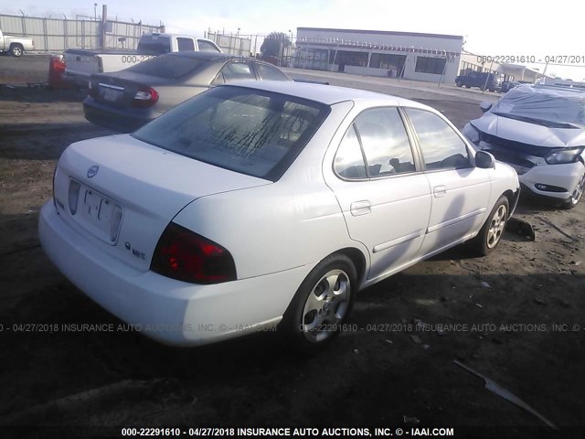 3N1CB51D94L828694 - 2004 NISSAN SENTRA 1.8/1.8S WHITE photo 4