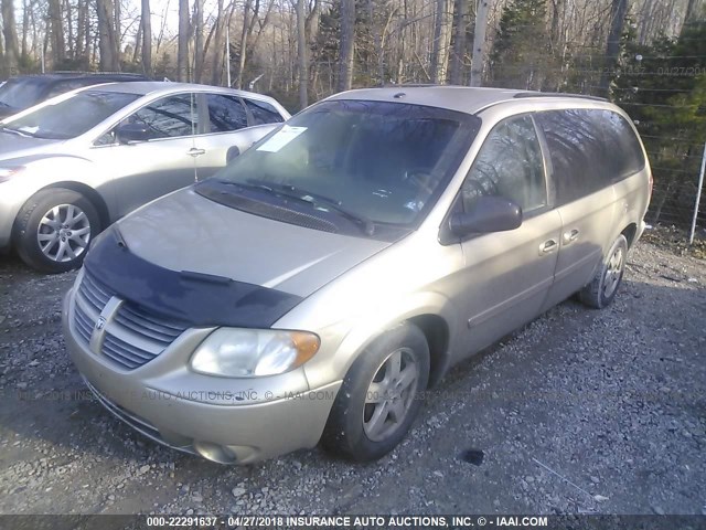 2D4GP44L97R131985 - 2007 DODGE GRAND CARAVAN SXT GOLD photo 2