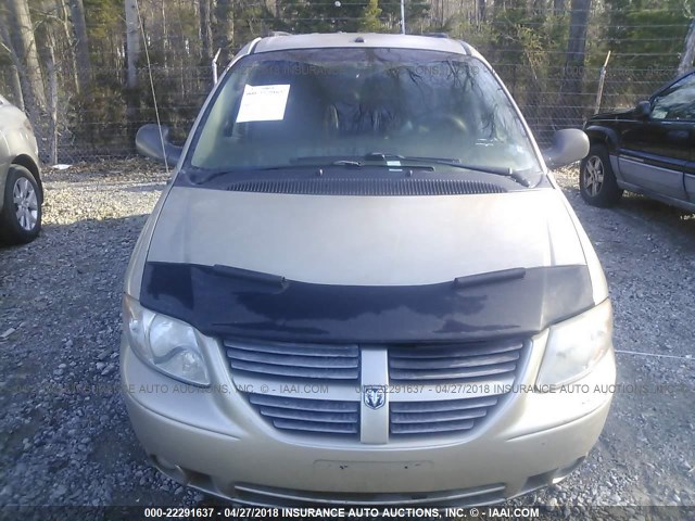 2D4GP44L97R131985 - 2007 DODGE GRAND CARAVAN SXT GOLD photo 6