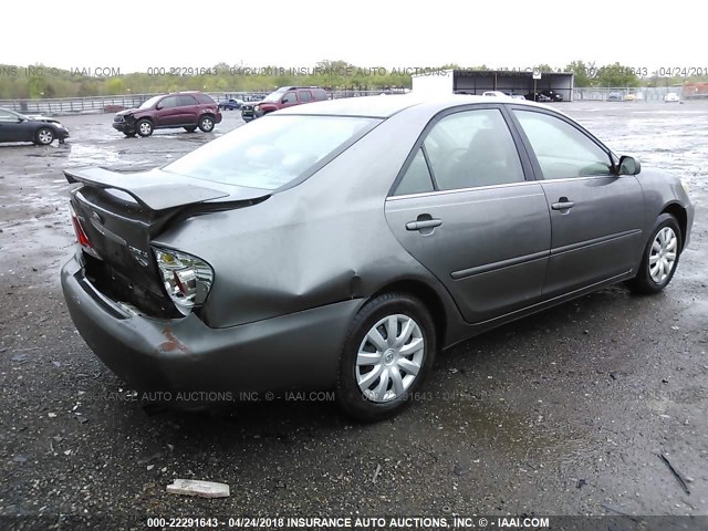 4T1BE32K85U944277 - 2005 TOYOTA CAMRY LE/XLE/SE GRAY photo 4