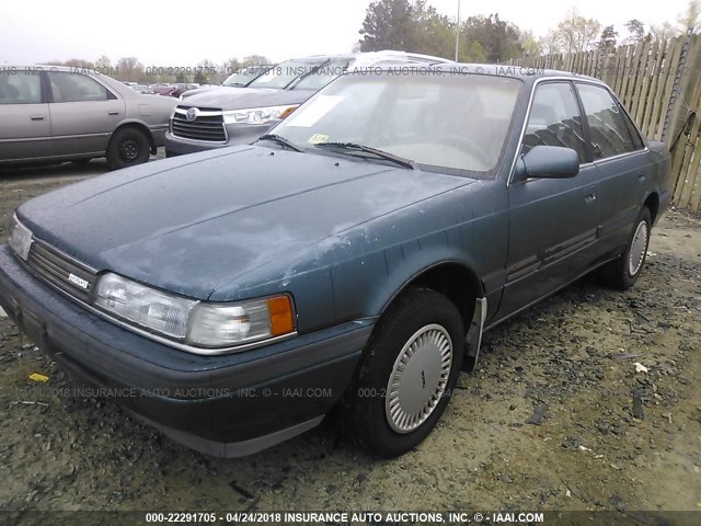 1YVGD22B5N5216458 - 1992 MAZDA 626 DX/LX GREEN photo 2