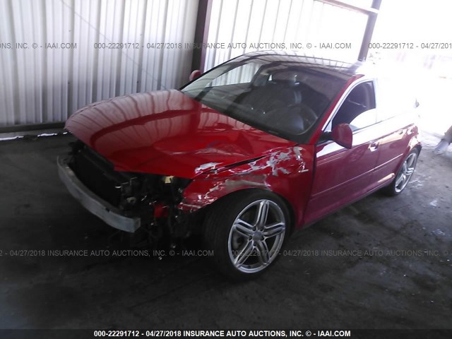 WAUMFAFM4AA084168 - 2010 AUDI A3 PREMIUM PLUS RED photo 2