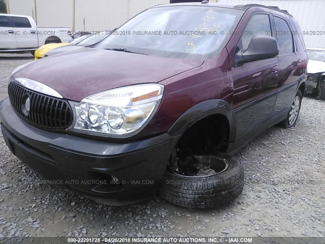 3G5DA03E45S503592 - 2005 BUICK RENDEZVOUS CX/CXL BURGUNDY photo 2