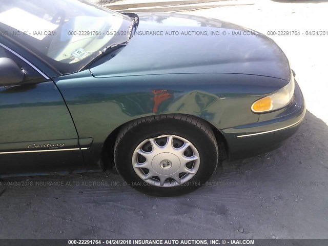 2G4WS52J6Y1155378 - 2000 BUICK CENTURY CUSTOM GREEN photo 6