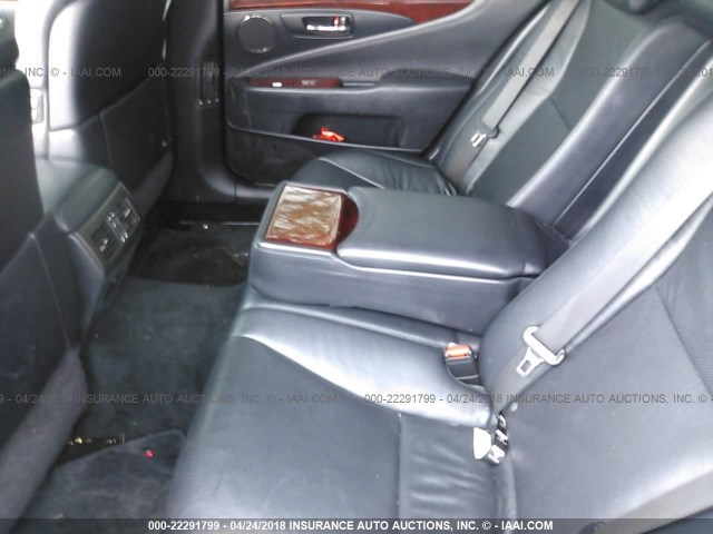 JTHBL46F275000743 - 2007 LEXUS LS 460 BLACK photo 8