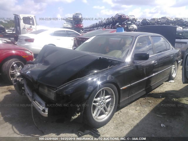 WBAGJ8327WDM21798 - 1998 BMW 740 IL BLACK photo 2
