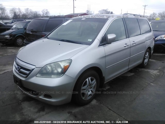 5FNRL38757B408037 - 2007 HONDA ODYSSEY EXL GRAY photo 2