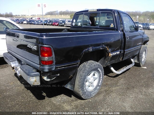 1B7HF16Z2TS512803 - 1996 DODGE RAM 1500 BLACK photo 4