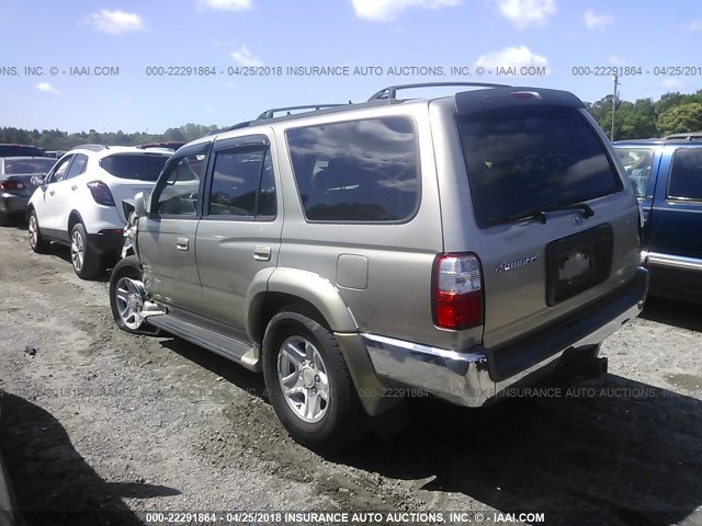 JT3GN86R410208246 - 2001 TOYOTA 4RUNNER SR5 SILVER photo 3