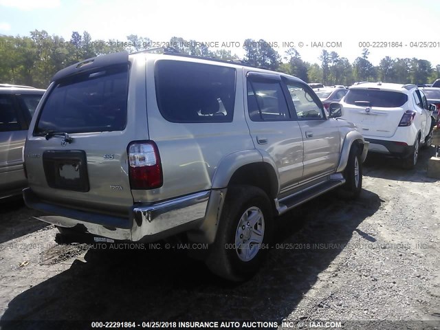 JT3GN86R410208246 - 2001 TOYOTA 4RUNNER SR5 SILVER photo 4