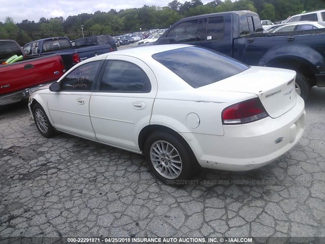 1C3EL46X95N665485 - 2005 CHRYSLER SEBRING WHITE photo 3