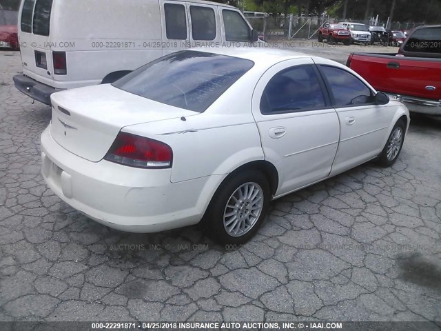 1C3EL46X95N665485 - 2005 CHRYSLER SEBRING WHITE photo 4