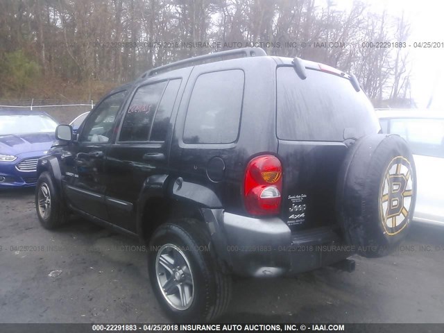 1J4GL48K84W177718 - 2004 JEEP LIBERTY SPORT 黑色 照片 3