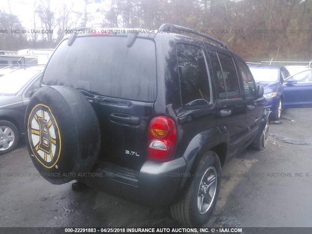 1J4GL48K84W177718 - 2004 JEEP LIBERTY SPORT 黑色 照片 4