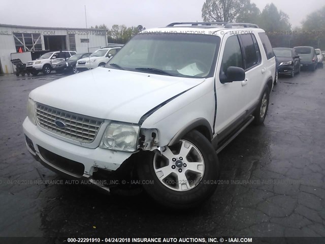 1FMZU74K83UB43495 - 2003 FORD EXPLORER EDDIE BAUER WHITE photo 2