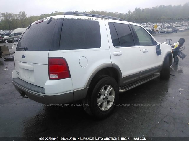 1FMZU74K83UB43495 - 2003 FORD EXPLORER EDDIE BAUER WHITE photo 4