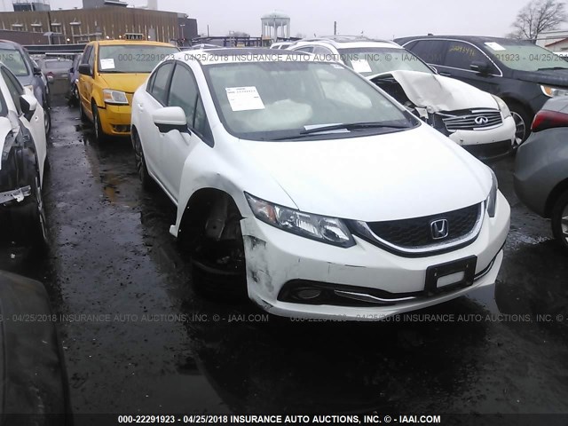 19XFB2F97FE243343 - 2015 HONDA CIVIC EXL SILVER photo 1