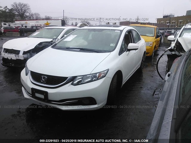 19XFB2F97FE243343 - 2015 HONDA CIVIC EXL SILVER photo 2