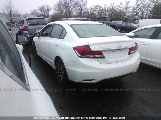 19XFB2F97FE243343 - 2015 HONDA CIVIC EXL SILVER photo 3