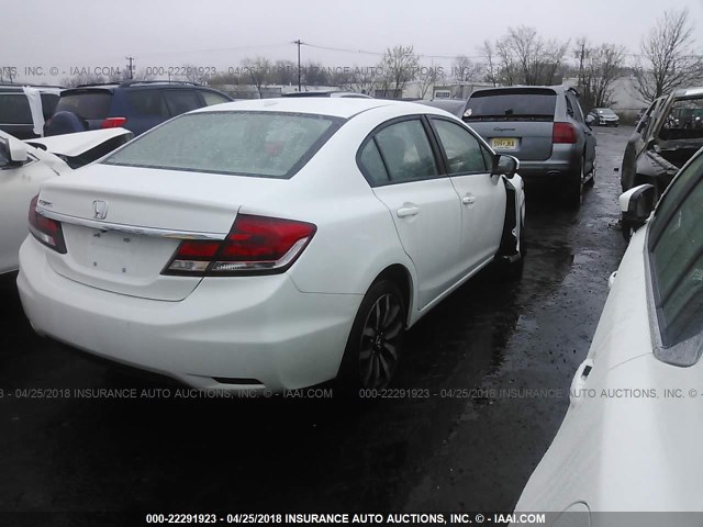 19XFB2F97FE243343 - 2015 HONDA CIVIC EXL SILVER photo 4