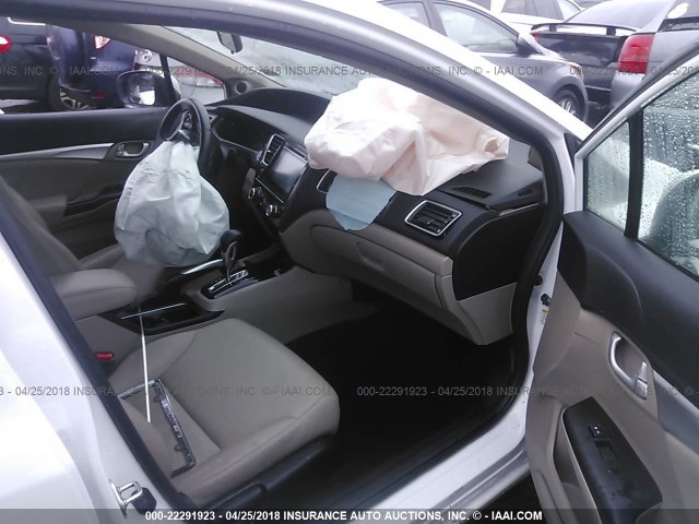 19XFB2F97FE243343 - 2015 HONDA CIVIC EXL SILVER photo 5