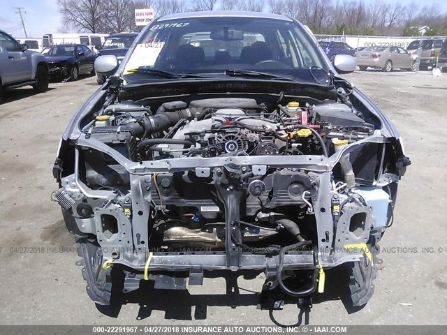 JF1GE61689H518657 - 2009 SUBARU IMPREZA 2.5I SILVER photo 6