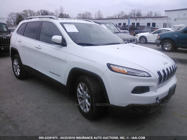 1C4PJLCS9FW537062 - 2015 JEEP CHEROKEE LATITUDE WHITE photo 1